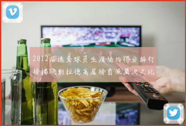 2012届选秀球员生涯场均得分排行榜揭晓利拉德高居榜首浓眉次之比尔紧随其后